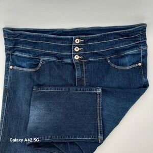 Torrid Sky High Skinny Jeans Dark Wash Triple Button High Rise 16794450 Mens 20